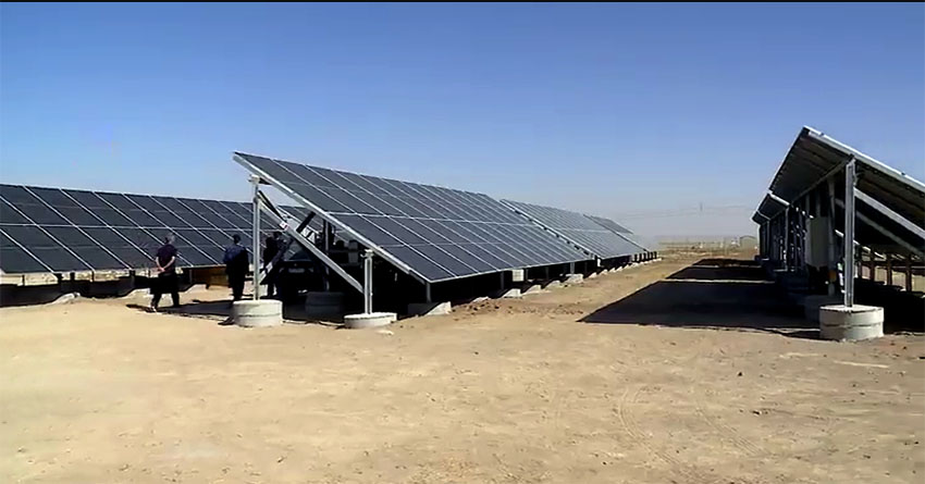 بهرهبرداری از نخستین واحد نیروگاهی شهرک خورشیدی شال قزوین